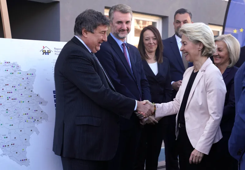 Gouverneur Monticelli avec la Présidente de la Commission Européenne Mme von der Leyen novembre 2023 ©Danijel Ilic