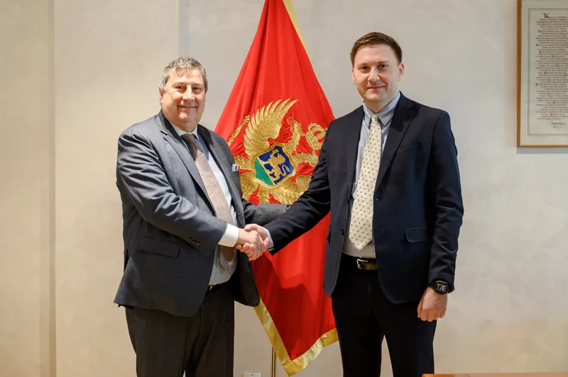 Governor Monticelli and Dr Vojislav Simun, Minister of Health, Montenegro