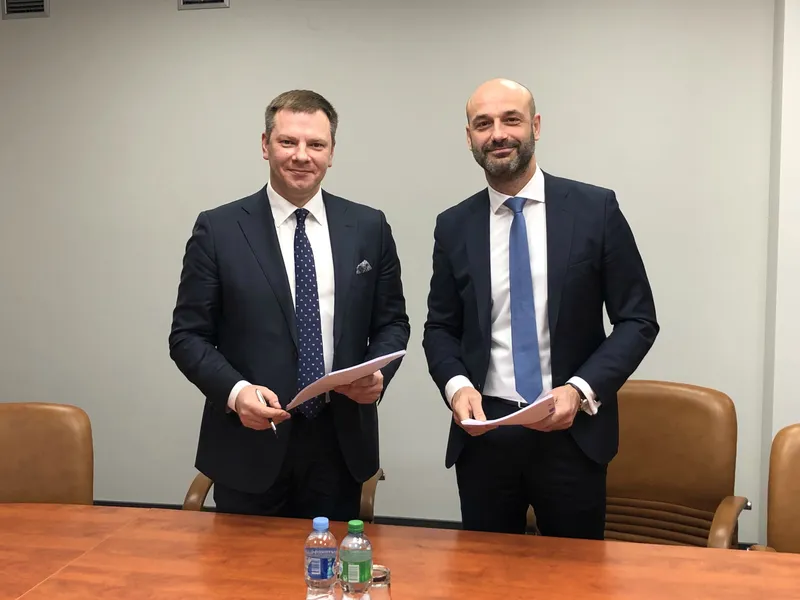 Vice-Governor Boček and Minister of Financeof Lithuania  Vilius Šapoka