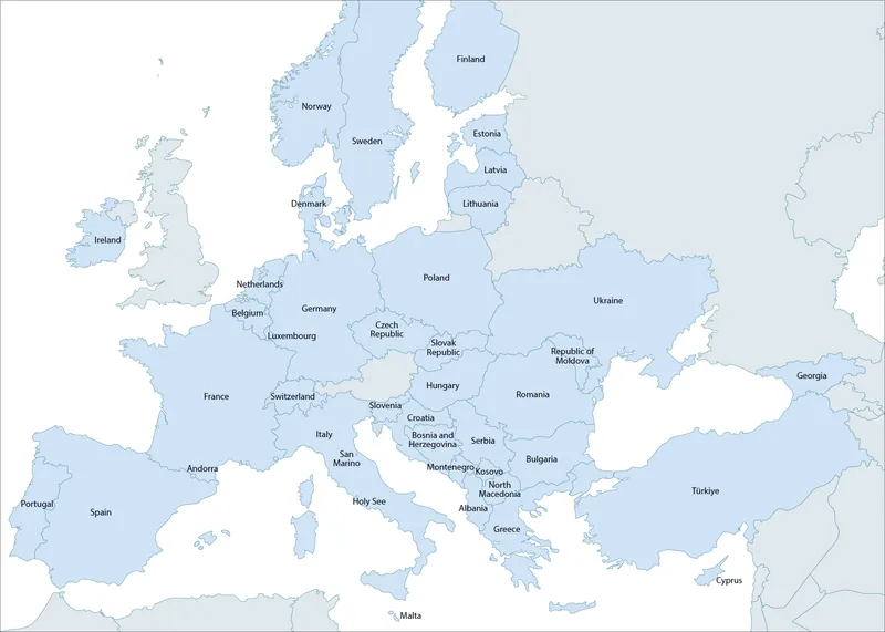 CEB 43 member states map