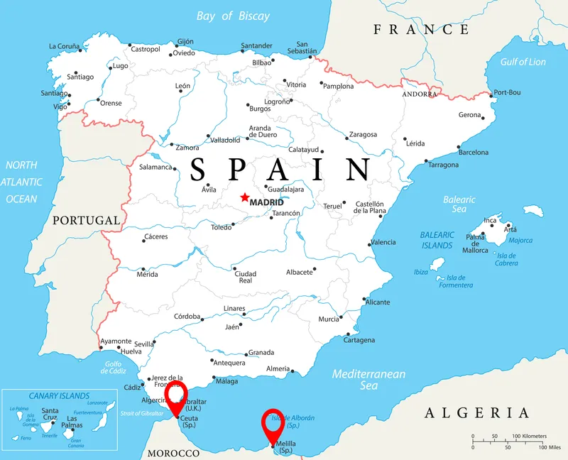 Map of Spain