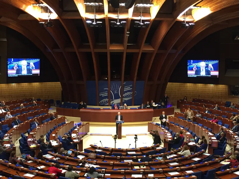 Governor Wenzel addresses the Parliamentary Assembly of the Council of Europe
