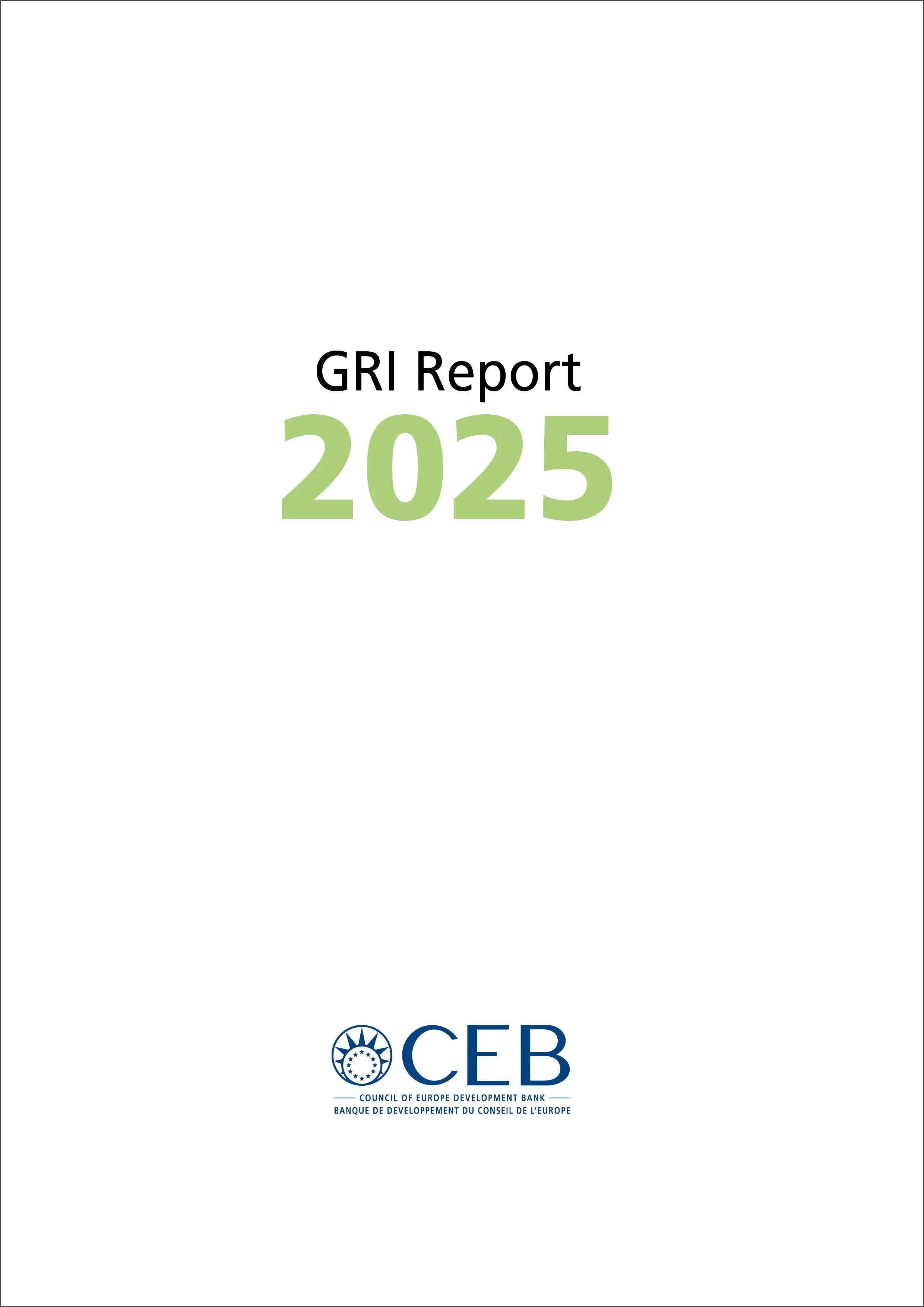 Cover CEB GRI Report 2025