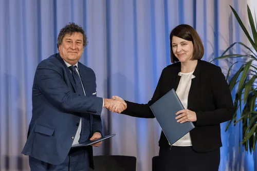 Governor Monticelli and Gintarė Skaistė