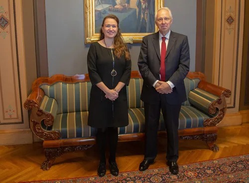 Governor Wenzel and Anna Kaisa Ikonen, Mayor of Tampere