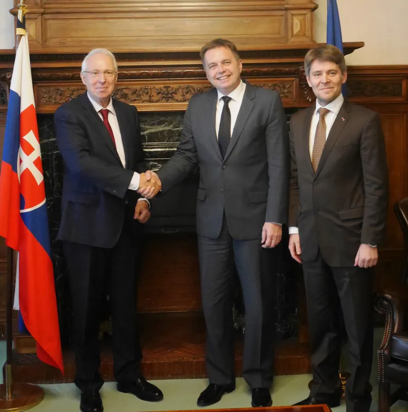 Rolf Wenzel, Peter Kažimír and Marek Eštok