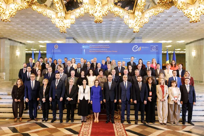 Family photo European Social Charter in Chisinau
