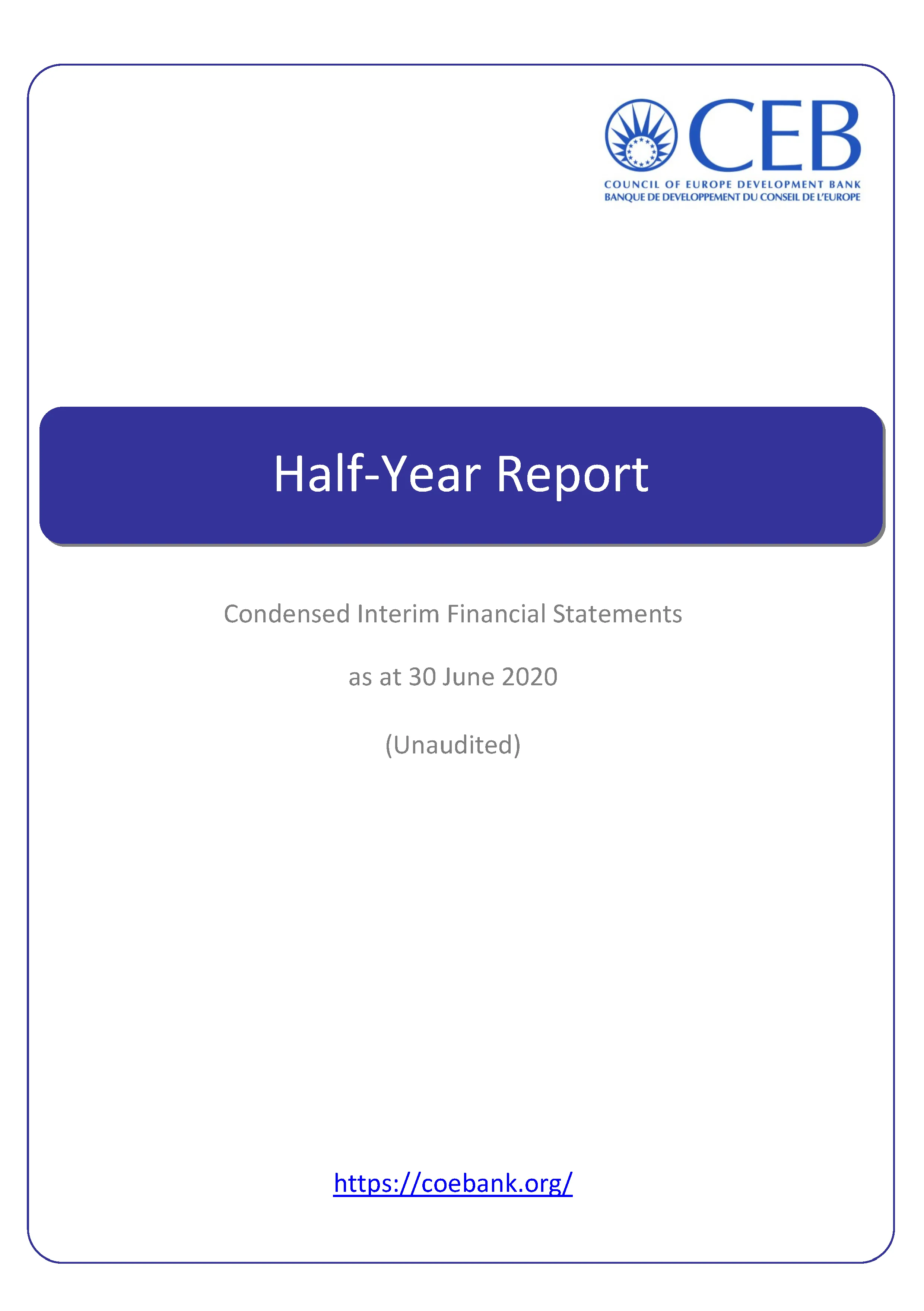 Half year Report 2020