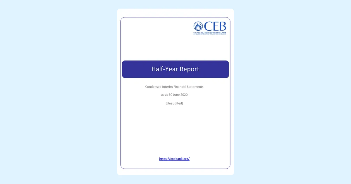 Interim report 2020 | CEB