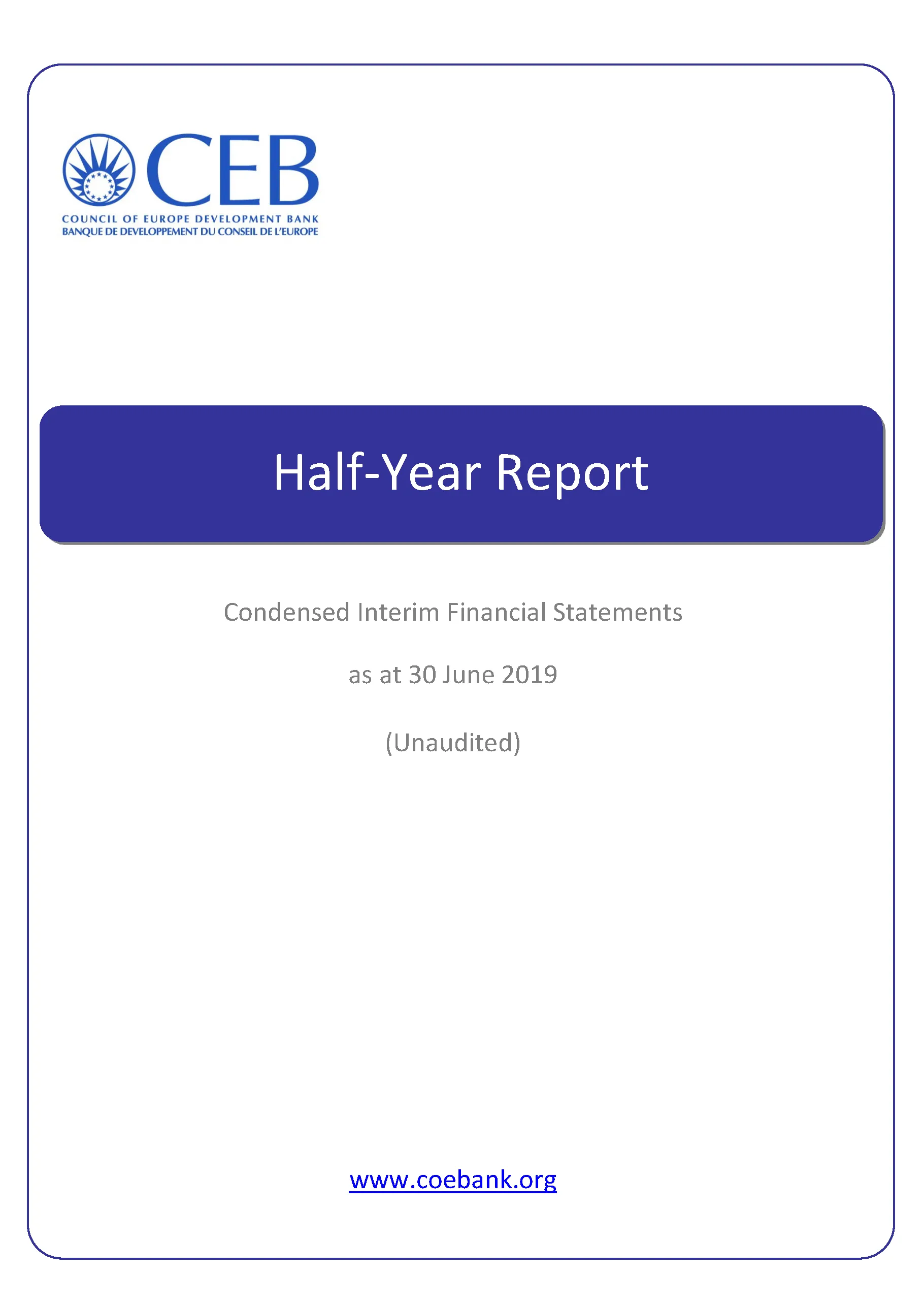 Half year report 2019
