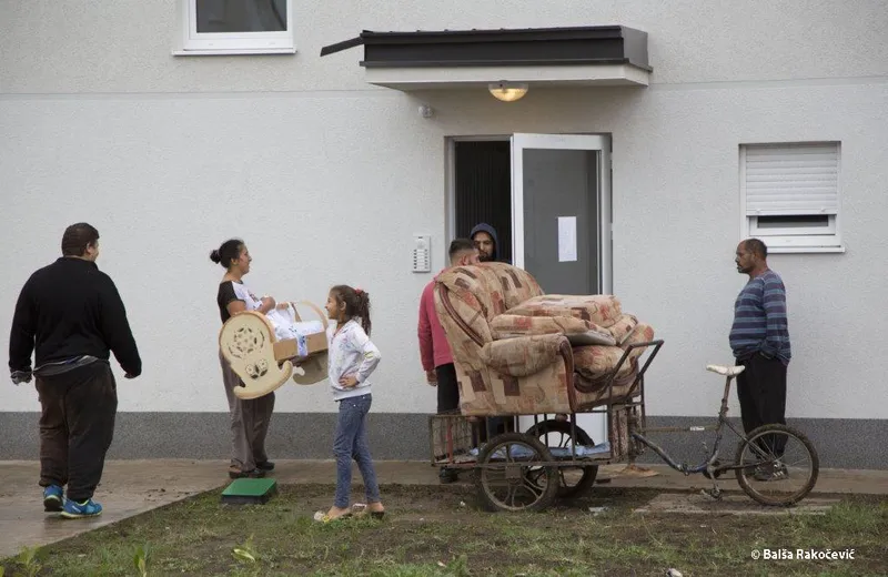 Beneficiaries moving into their new homes