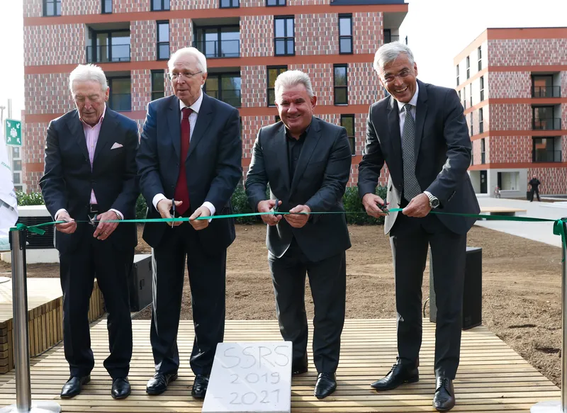 From left to right: Aleš Čerin, Deputy Mayor of Ljubljana, Governor Wenzel, Andrej Vizjak, Minister of the Environment and Spatial Planning and Črtomir Remec, Director of HFRS