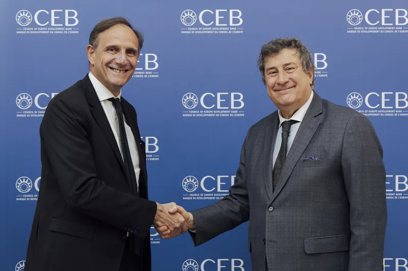 Olivier Sichel, Directeur général du Groupe Caisse des Dépôts et le Gouverneur Carlo Monticelli