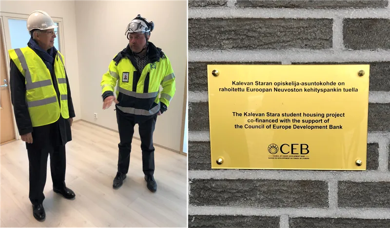 Governor Wenzel with Timo Jokinen, CEO of POAS