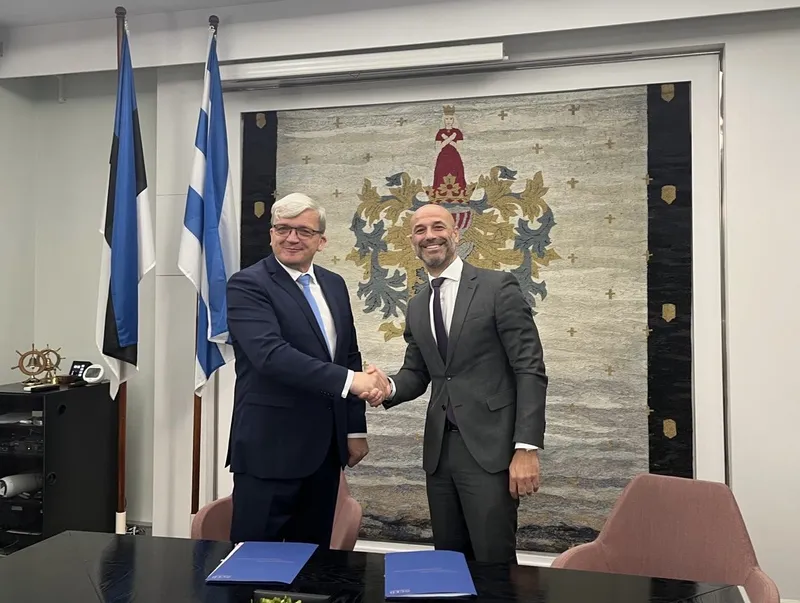 Peeter Raudsepp, Mayor of Tallinn and Tomáš Boček, CEB Vice-Governor