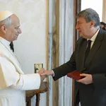 Pope Léon XIV and Carlo Monticelli