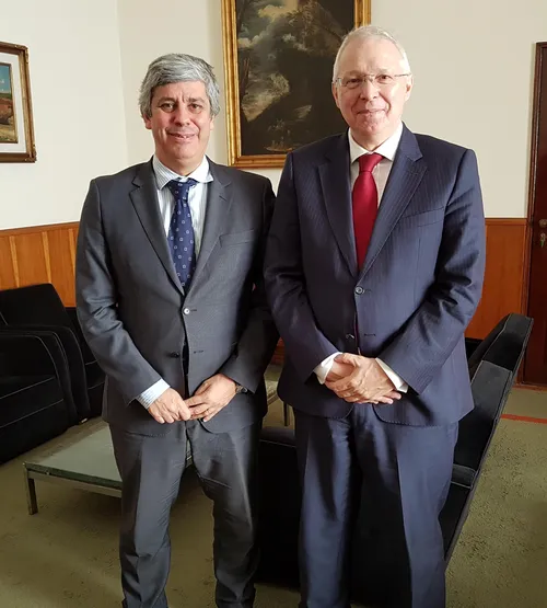 Mário Centeno et Rolf Wenzel