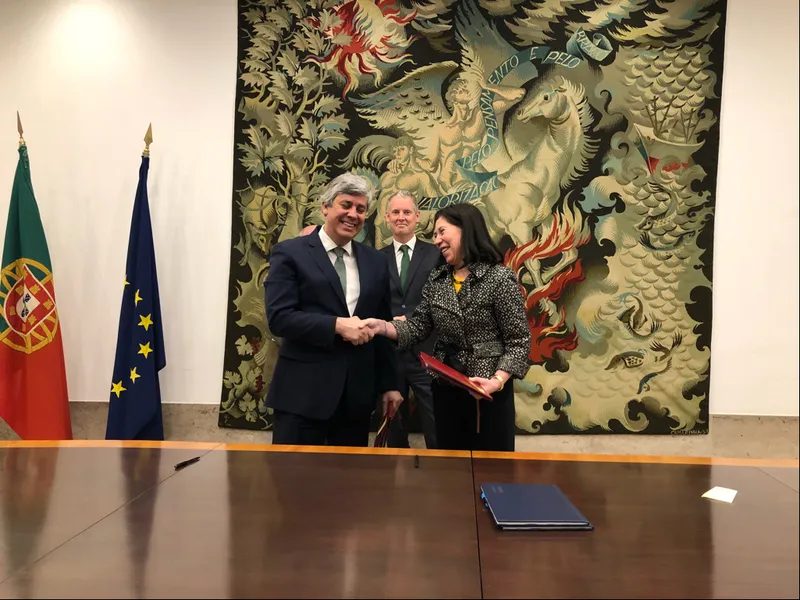 Mário Centeno, Andrew McDowell and Rosa María Sánchez-Yebra Alonso