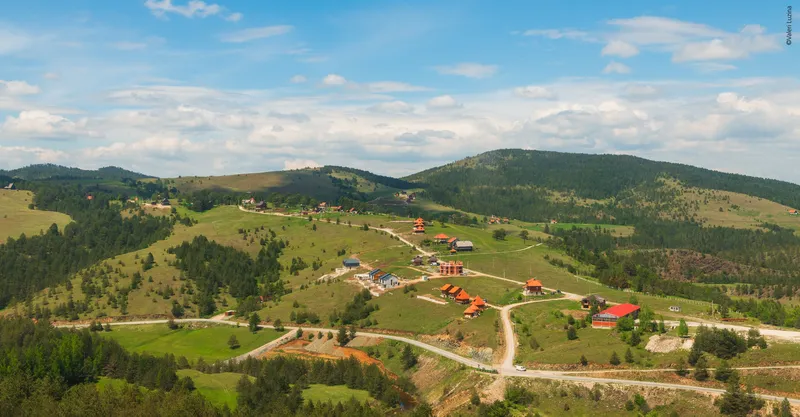 Rural area in Serbia