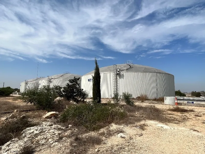 Water reservoir in Famagusta area Cyprus