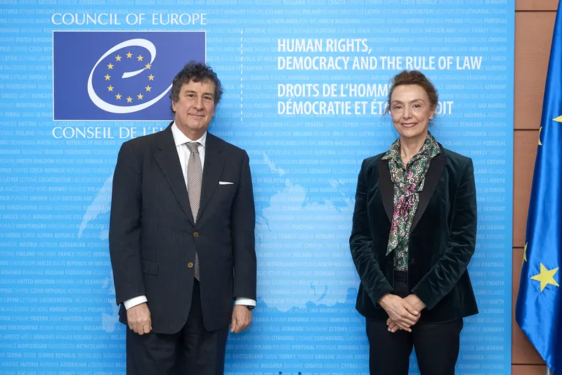 Governor Monticelli and COE Secretary General Marija Pejčinović-Burić