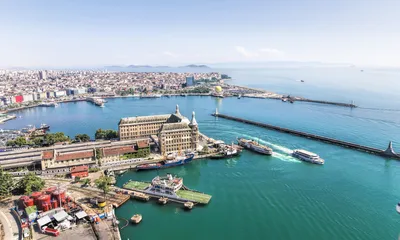 Haydarpasa train station in Istanbul - Marmaray project